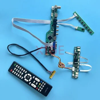 Za MT185GW01 M185XW01 Gonilnik Krmilnika Odbor LVDS 30-Pin DIY Komplet VGA+HDMI+AV+USB Analogni TV Signal LCD-Zaslona 1366*768 18.5
